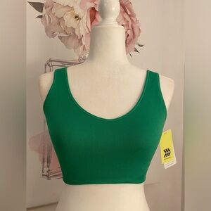 All In Motion Classic Seamless Sports Bra in Vibrant Green